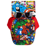 Pack De 6 Unidades - Set Gorra + Gafas Sol Vengadores Avengers Marvel