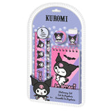 Pack De 6 Unidades - Set Papeleria Kuromi Hello Kitty 5pzs