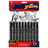 Pack De 6 Unidades - Set Papeleria Pinta Con Numeros Spiderman Marvel