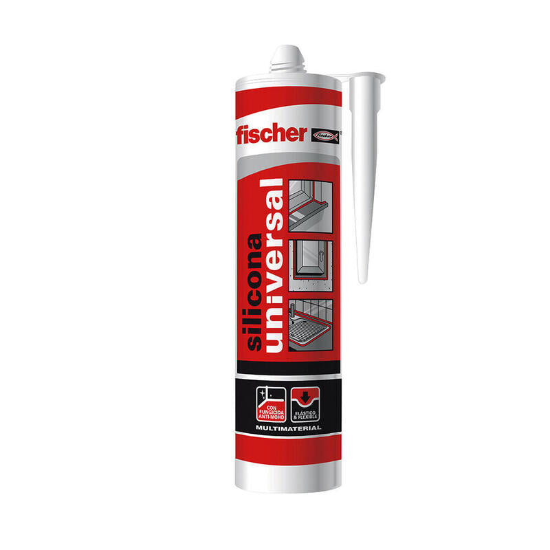 Pack De 6 Unidades - Silicona Universal Blanco F98647 Fischer 280ml