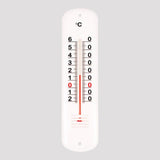 Pack De 6 Unidades - Termómetro De Plástico, 19 Cm, Blanco