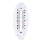 Pack De 6 Unidades - Termómetro De Ventana, Transparente Con Ventosa, 15 Cm
