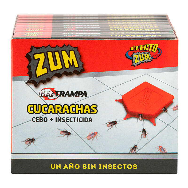 Pack De 6 Unidades - Trampa Con Cebo E Insecticida Para Cucarachas