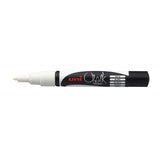 Pack De 6 Unidades Uni-Ball Pwe-3ms Marcador De Tiza Liquida - Punta Conica 0.7mm - Borrado En Humedo - Resistente A La