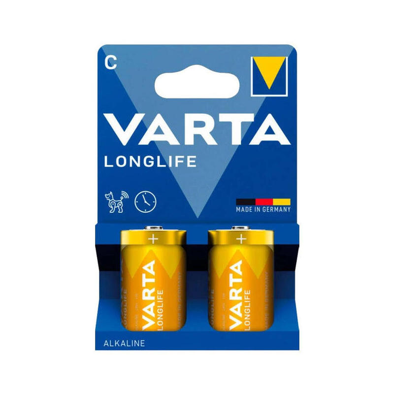 Pack De 6 Unidades Varta Longlife Pila Alcalina C Lr14 Blister*2