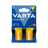 Pack De 6 Unidades Varta Longlife Pila Alcalina C Lr14 Blister*2