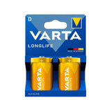 Pack De 6 Unidades Varta Longlife Pila Alcalina D Lr20 Blister*2