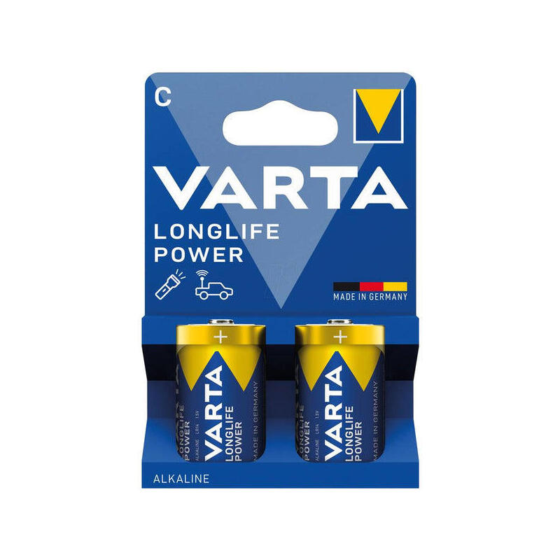 Pack De 6 Unidades Varta Longlife Power Pila Alcalina C Lr14 Blister*2
