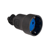 Pack De 7 Unidades - Base Aerea Pvc 16a 250v T/Tl 4,8mm Negra 707c (Retractilada) Solera