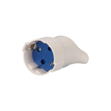 Pack De 7 Unidades - Base Tipo F 4,8 Mm 16 A 250 V T/Tl Con Anilla Para Fácil Extracción, Blanca