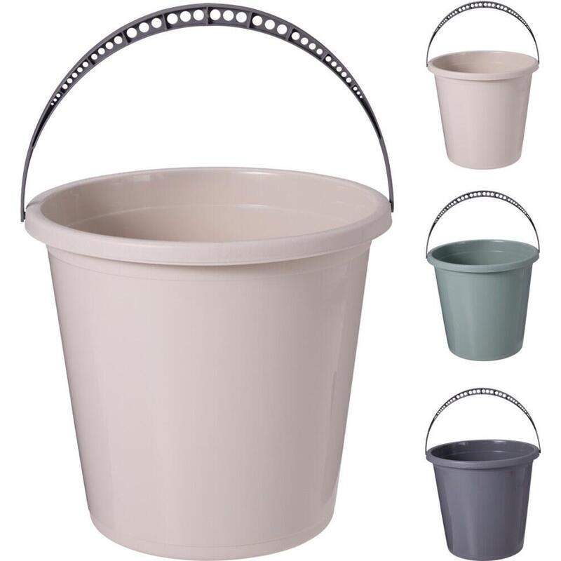 Pack De 7 Unidades - Cubo Con Asa, Colores Surtido, 10 L, Ø25 X 26 Cm