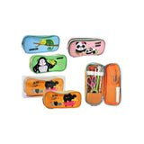 Pack De 8 Unidades Bismark Animals Portatodo Con Divertdas Imagenes De Animales - 2 Compartimentos - 4 Diseños