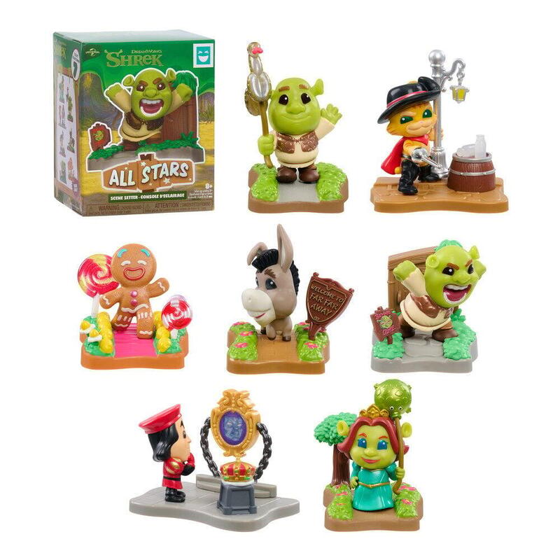Pack De 8 Unidades - Figura Sorpresa Escenas Shrek Surtido