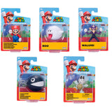 Pack De 8 Unidades - Figura Super Mario Wave 45 Super Mario Bros 6cm Surtido