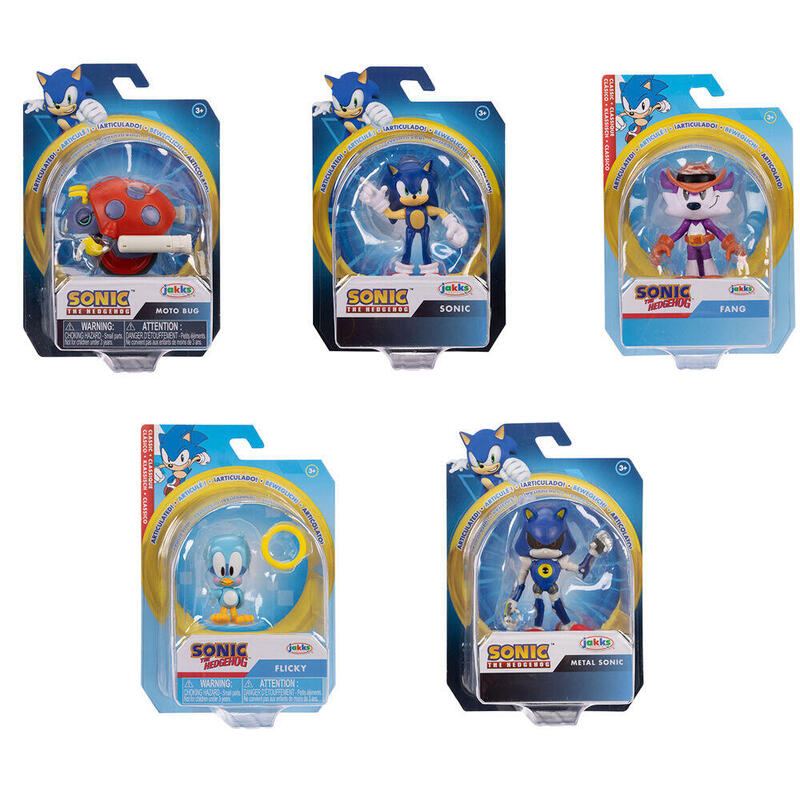 Pack De 8 Unidades - Figura Wave 18 Sonic The Hedgehog 6cm Surtido