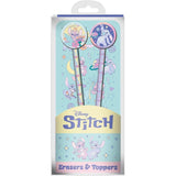 Pack De 8 Unidades - Lapiz Con Topper Borrador Angel & Stitch Disney