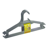 Pack De 8 Unidades - Lote 5 Perchas Económicas Gris Hidalgo.