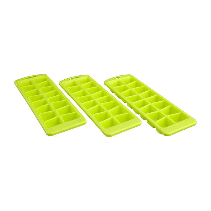 Pack De 8 Unidades - Cubiteras De Polipropileno Colores Surtidos 25 X 8,5 X 3,7 Cm 3 Uds