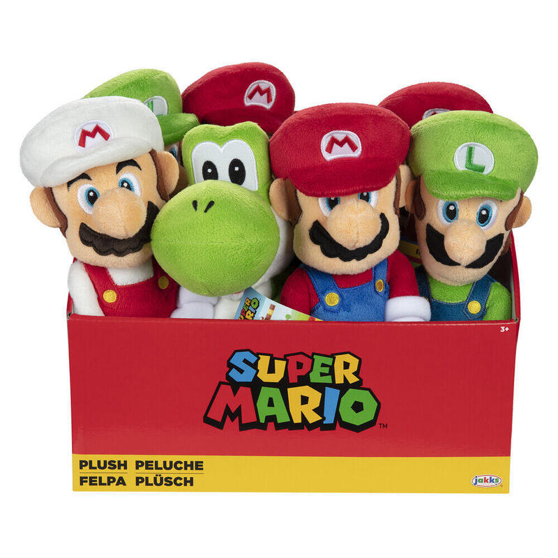 Pack De 8 Unidades - Peluche Super Mario Bros 20cm Surtido