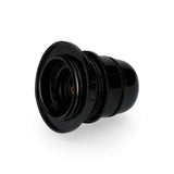 Pack De 8 Unidades - Portalamparas Semiroscado E-27 Homologado + Arandela (Retractilado) Negro Edm