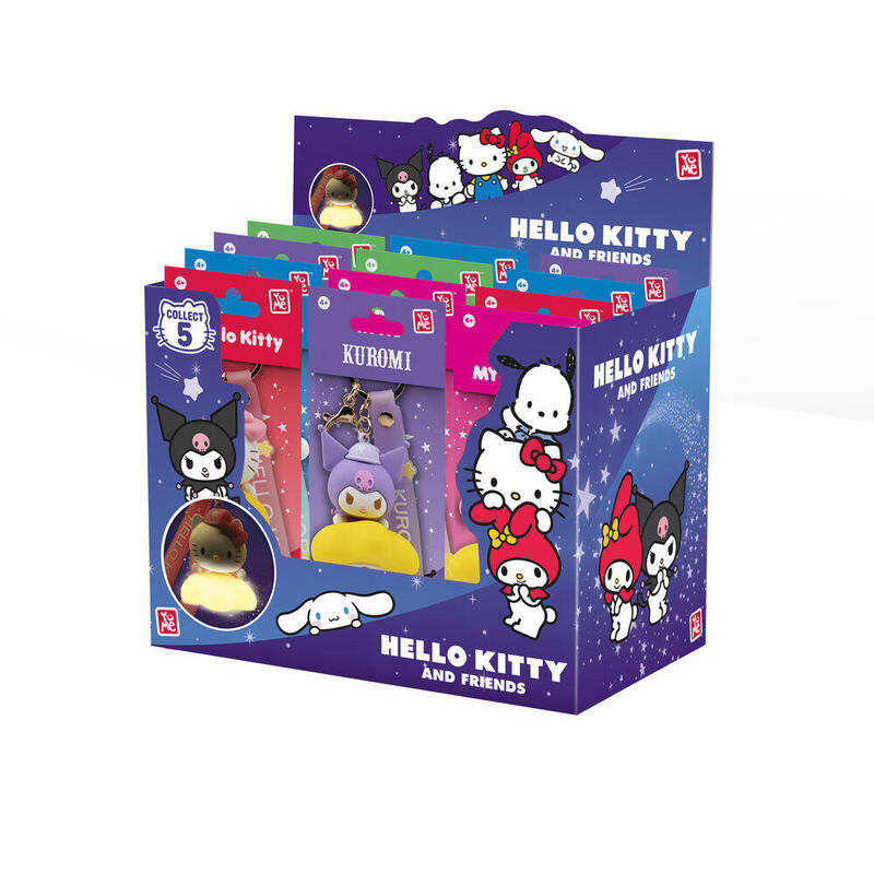 Pack De 9 Unidades - Llavero Figura Luz Hello Kitty And Friends Surtido