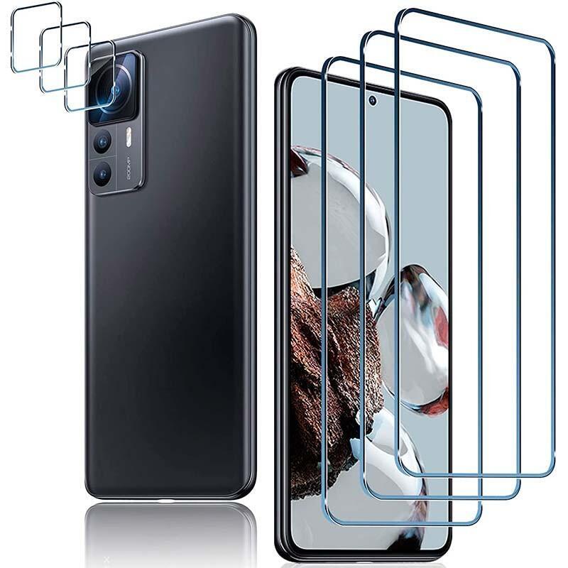 Pack De Accesorios Xiaomi 12t Pro Con 3 Protectores De Pantalla + 3 Protectores De Cámara