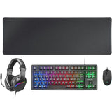 Pack Gaming Mars Gaming Mcp-Rgb3 Teclado Rgb + Ratón Óptico + Alfombrilla Xxl + Auriculares
