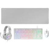 Pack Gaming Mars Gaming Mcp-Rgb3w Teclado Rgb + Ratón Óptico + Alfombrilla Xxl + Auriculares