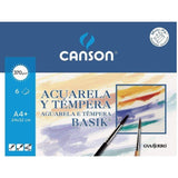 Pack Papel Acuarelas Y Témperas Canson Basik C400110488/ A4+/ 6 Hojas