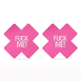 Pack Pezoneras Cruz Negro Y Rosa Fuck Me