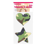 Pack Pezoneras Estrella Y Corazón Camuflaje