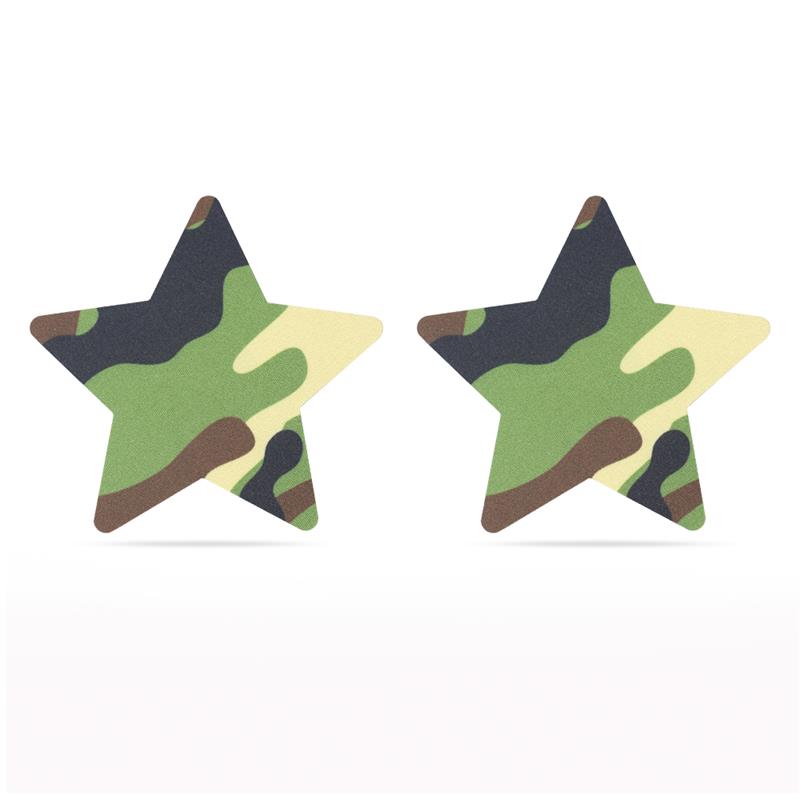 Pack Pezoneras Estrella Y Corazón Camuflaje