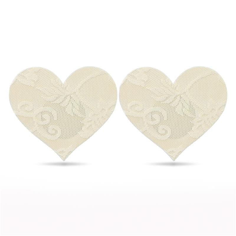Pack Pezoneras Flor Y Corazón Beige
