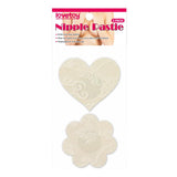 Pack Pezoneras Flor Y Corazón Beige