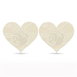 Pack Pezoneras Flor Y Corazón Beige