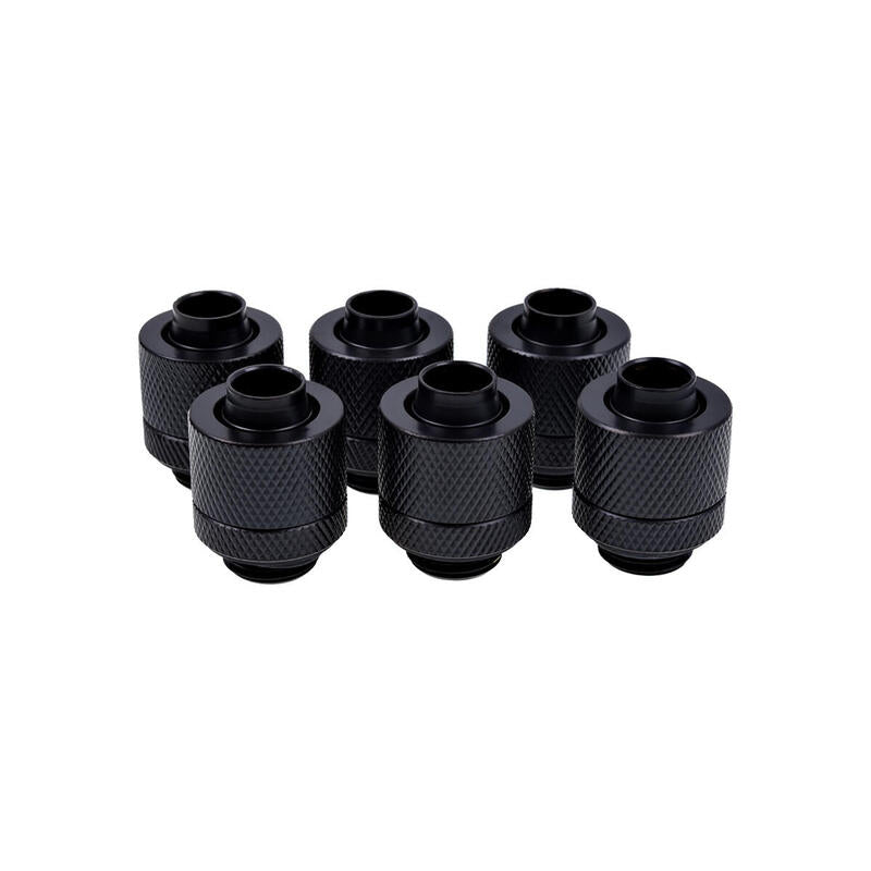 Pack Racores Compresion Alphacool Eiszapfen Negro 6 Unidades/13-10mm/Laton/Tubo Blando 1011157