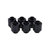 Pack Racores Compresion Alphacool Eiszapfen Negro 6 Unidades/13-10mm/Laton/Tubo Blando 1011157