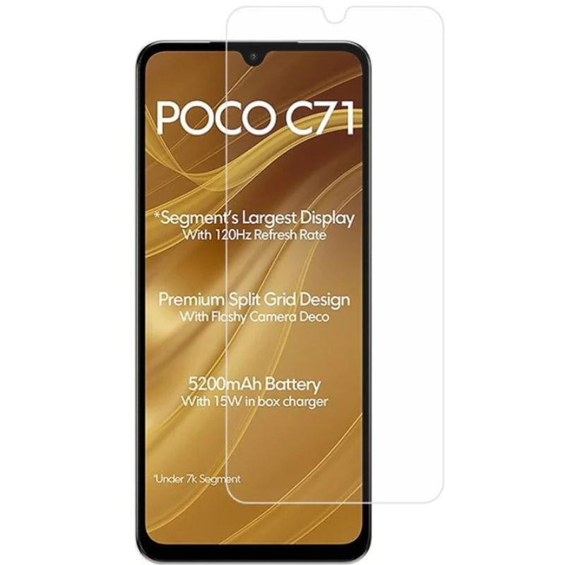 Pack X2 Protectores De Cristal Templado Xiaomi Poco C71