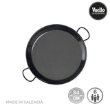 Paellera Tradicional Acero Esmaltado Ø34cm (6 Personas). Vaello