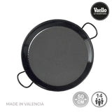 Paellera Tradicional Acero Esmaltado Ø50cm (14 Personas). Vaello
