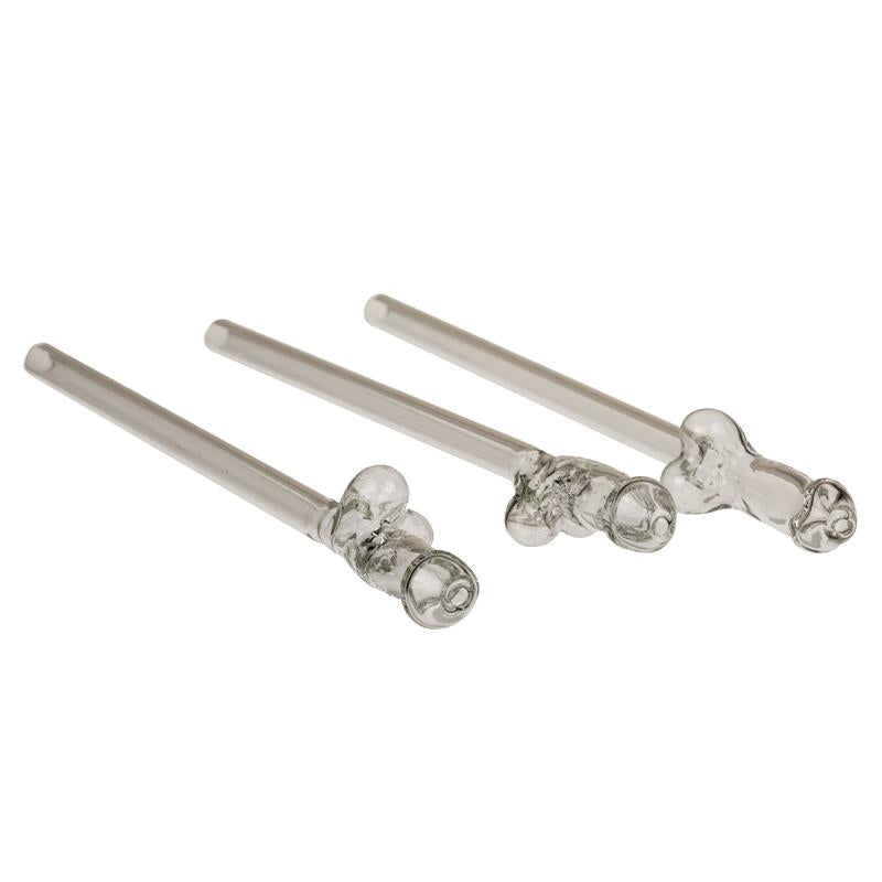Pajitas De Cristal De Pene Con Limpiador