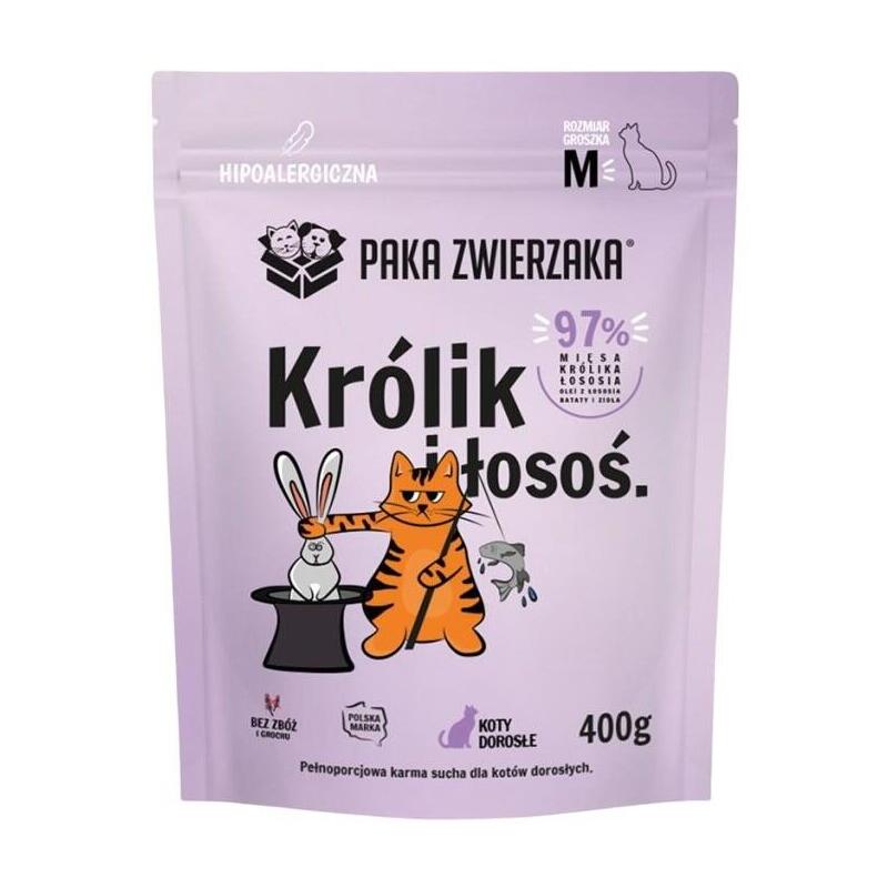 Paka Zwierzaka Królik Z Lososiem  400g