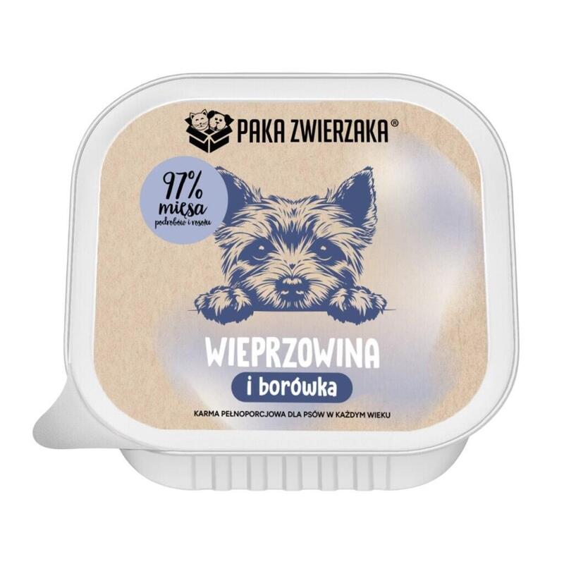 Paka Zwierzaka Pork With Blueberries Mono  - Comida Húmeda Para Perros - 150g