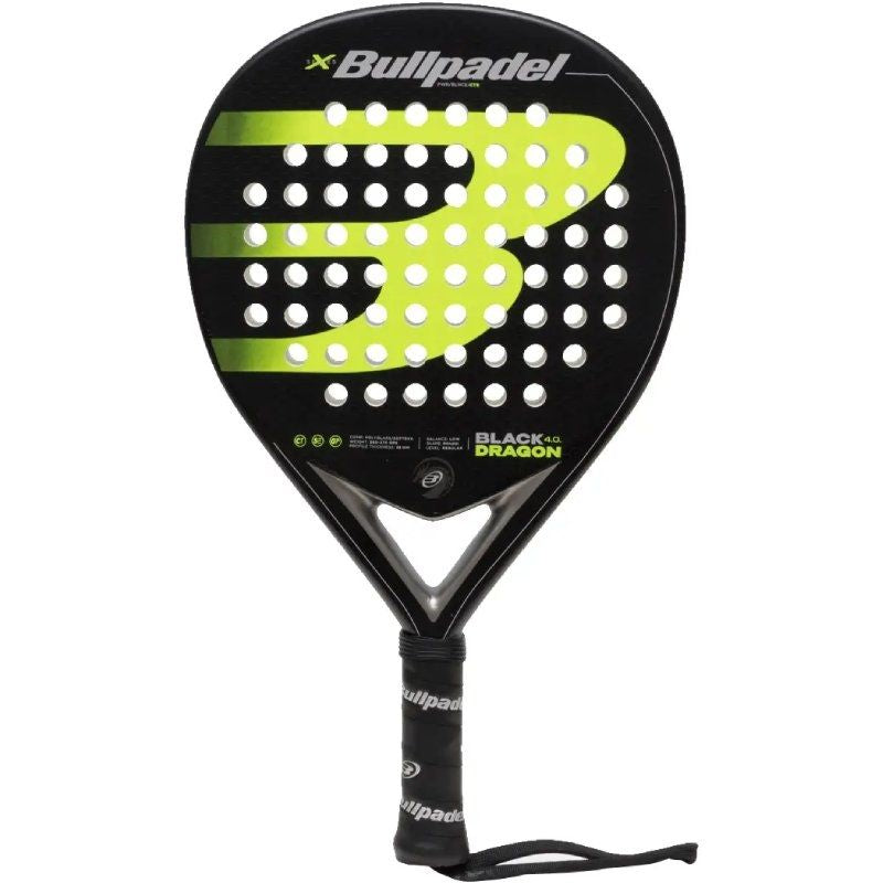 Pala De Pádel Bullpadel Black Dragon 4.0 Negro Y Amarillo
