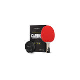 Pala De Ping Pong Pro-Spin Premium Fibra De Carbono Madera 7-Ply Goma Ofensiva Esponja 2mm Funda