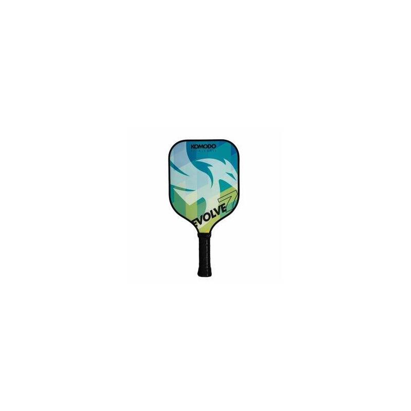 Pala Pickleball Komodo Evolve 7 13mm Superficie Fibra Vidrio Rugosa Nucleo Polipropileno Azul