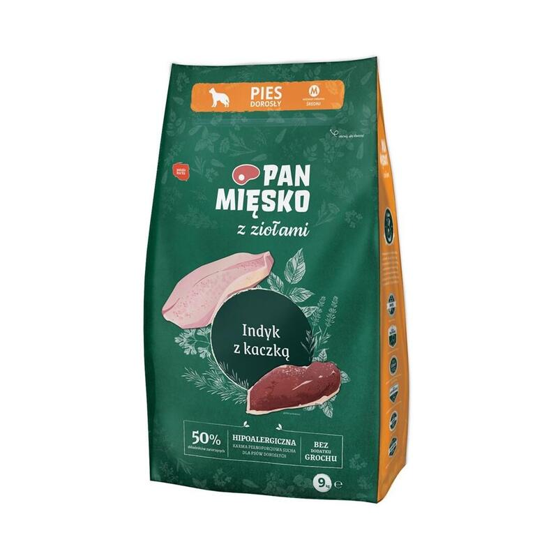 Pan Miesko Indyk Z Kaczka (Dorosly) M 9kg