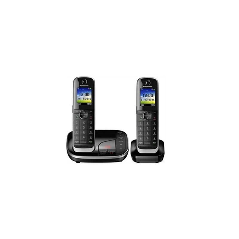 Panasonic Kx-Tgj322 Teléfono Dect Negro Identificador De Llamadas