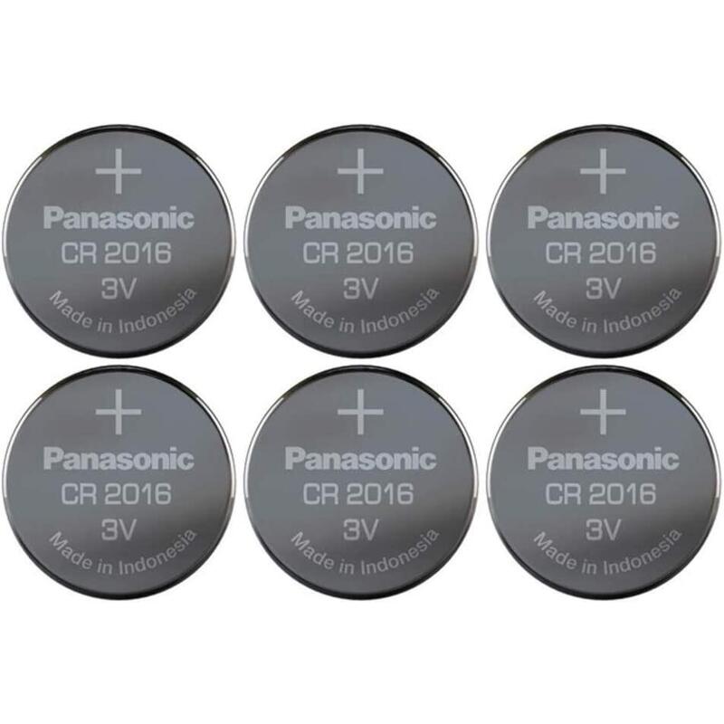 Panasonic Pila De Botón De Litio Cr-2016el/6b, 39-190-064  6 Piezas