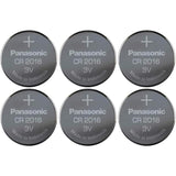 Panasonic Pila De Botón De Litio Cr-2016el/6b, 39-190-064  6 Piezas